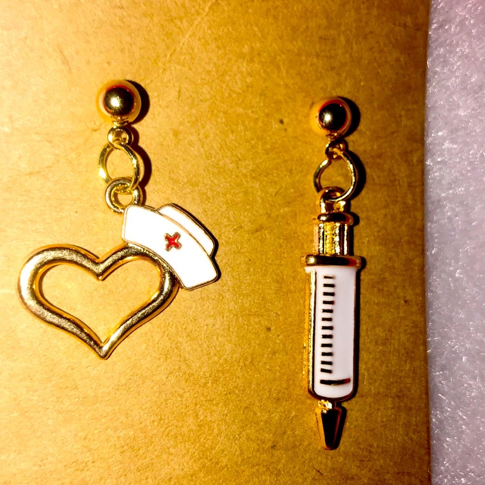 New Gold Plated Nurse 👩‍⚕️ Earrings